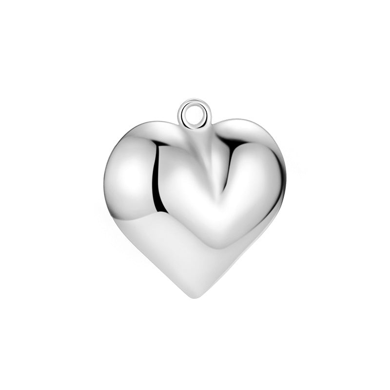 Accesorios de brazalete de corazón de plata esterlina de bricolaje al por mayor DIY